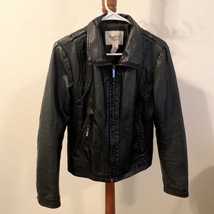 American Rag Leather Jacket | Color: Black